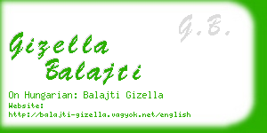 gizella balajti business card